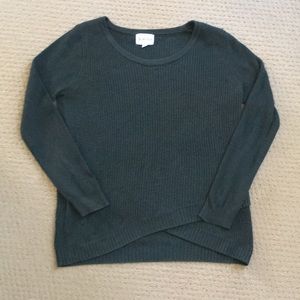 Olive & Oak Green Tulip Hem Sweater